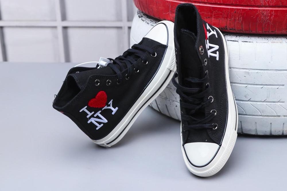 Unisex Converse Shoe Chuck 70 High Top I Love NY Black