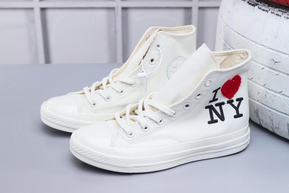 Converse Valentine's Day 2019 All Star High Top I Love NY White