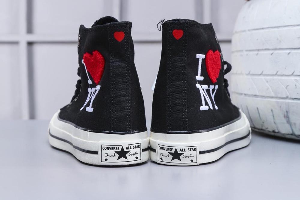 Unisex Converse Shoe Chuck 70 High Top I Love NY Black
