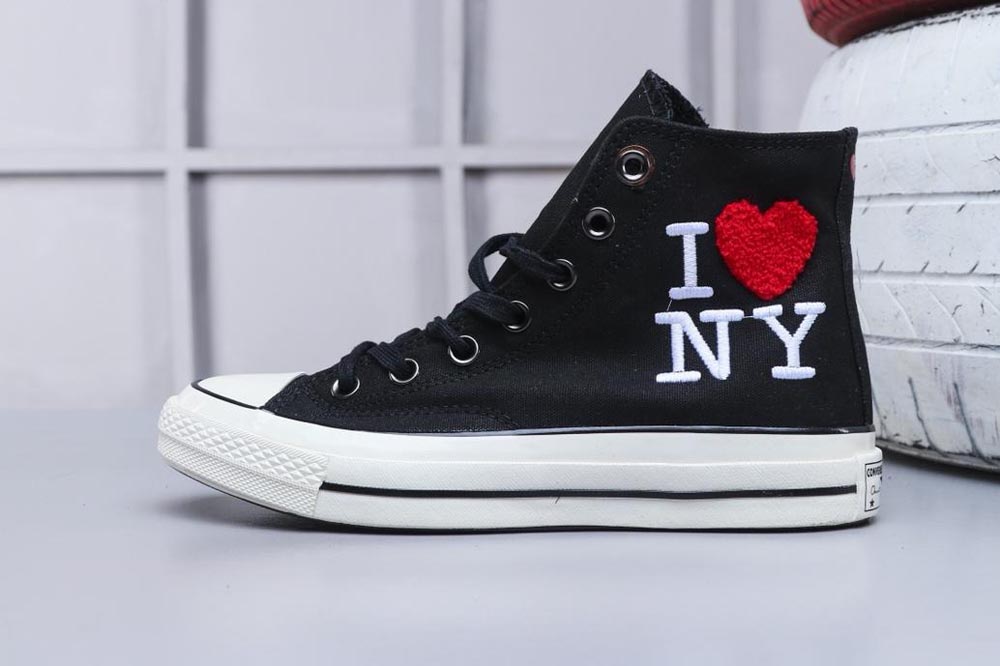 Unisex Converse Shoe Chuck 70 High Top I Love NY Black