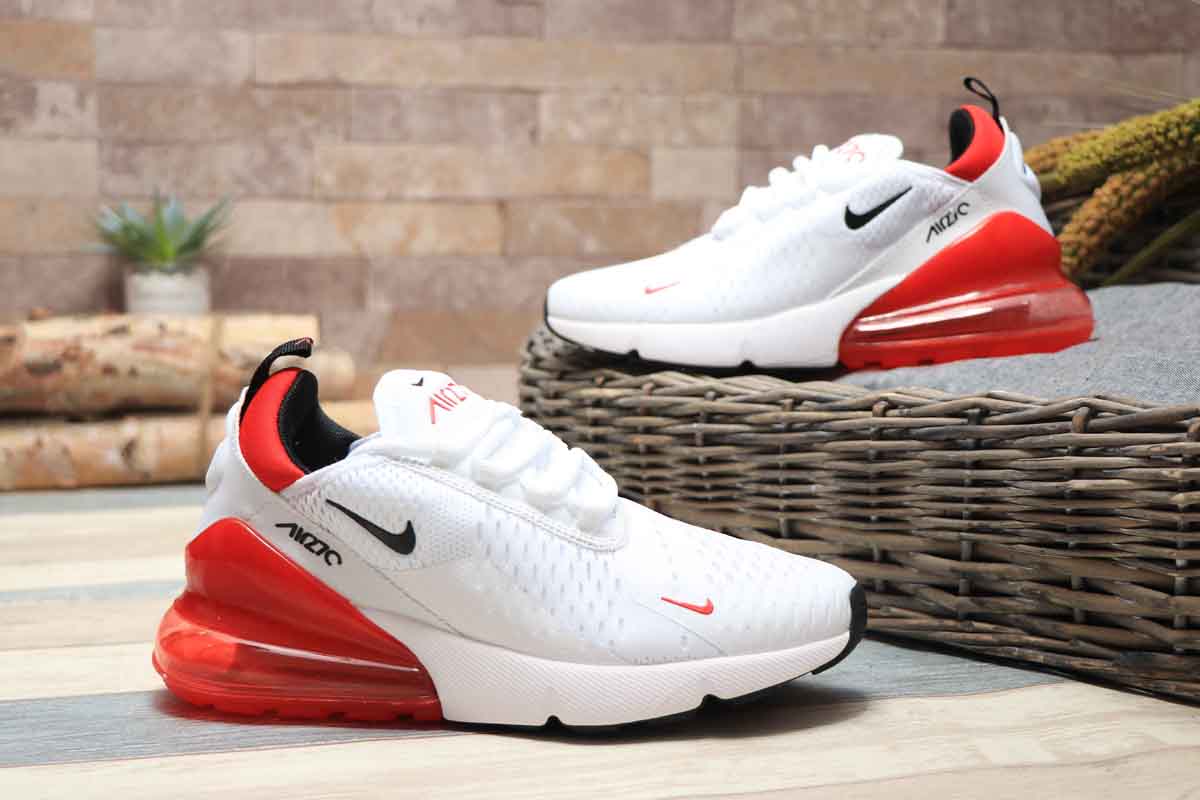 Nike Air Max 270 White Black University Red Men's - BV2523-100 - US