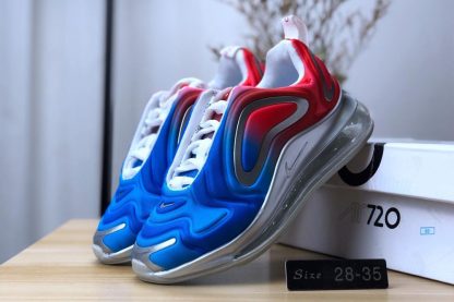 GS Nike Air Max 720 Royal Blue University Red shoes