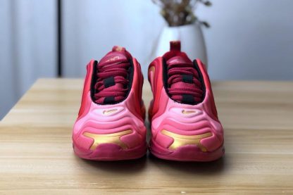 Kids Air Max 720 Burgundy Gold front
