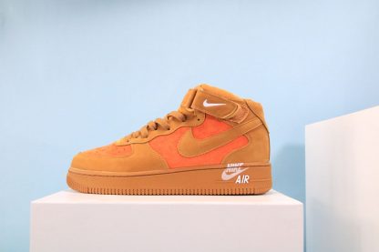 Nike Air Force 1 Mid 07 Orange Midsole Logo