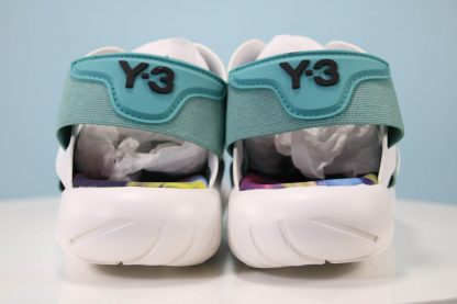 Adidas Y-3 Qasa Sandal White Green back