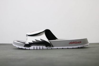 Jordan Hydro V 5 White Red Silver Sandals Mens Slide