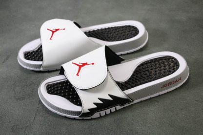 Jordan Hydro V White Red Silver Sandals Mens Slide sale