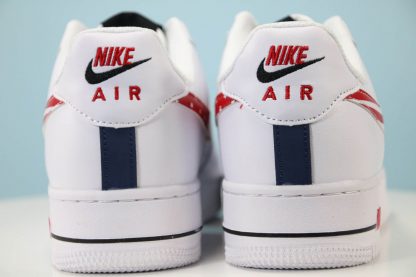 Nike Air Force 1 Low White USA Flag Swoosh heel