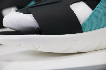 Y-3 Yohji Yamamoto X Adidas Sandal Black Green logo