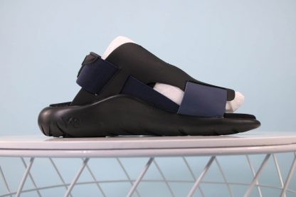 Y-3 Yohji Yamamoto X Adidas slide Sandal Black Blue shoes