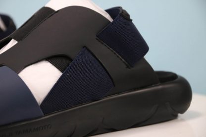 Y-3 Yohji Yamamoto X Adidas slide Sandal Black Blue strap