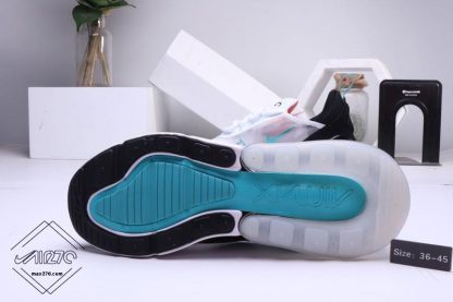 2019 Summer Nike Air Max 270 White Black-Blue Sole