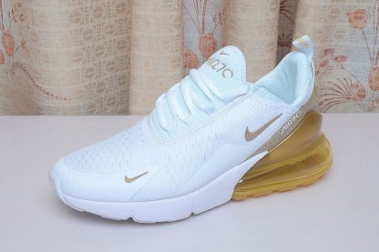 Nike Air Max 270 White Gold Glitter sneaker