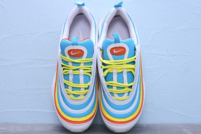 Grade School Air Max 97 White-BlueYellow