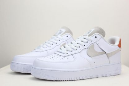 Nike Air Force 1 Low Inside Out Swoosh white silver