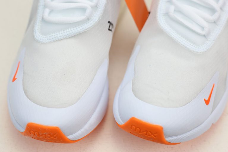 270 nike orange and white