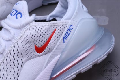 Nike Air Max 270 White Royal Red swoosh