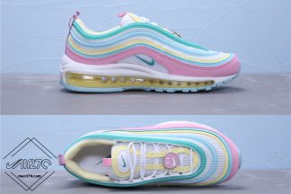 Smile Face New Version Nike Air Max 97 Pink-Blue-Yellow