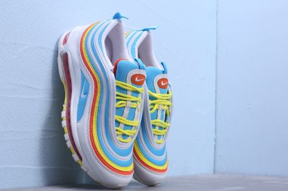 buy Air Max 97 White-BlueYellow GS Shoes