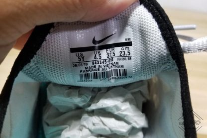 GS Air Max 270 Platinum Hyper Jade tag