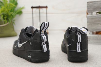 New Nike sportswear Air Force 1 Black heel