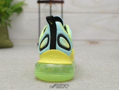 Nike Air Max 720 Volt Bordeaux Volt Glow Black heel