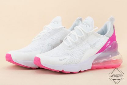 girls Max 270 Mesh Flyknit Summer White Hot Pink