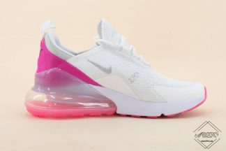 women Max 270 Mesh Flyknit Summer White Hot Pink