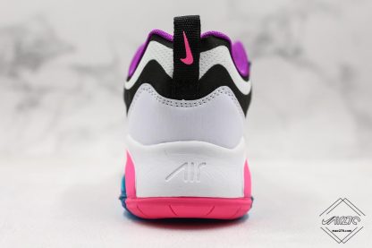 Air Max 200 White Hyper Pink heel