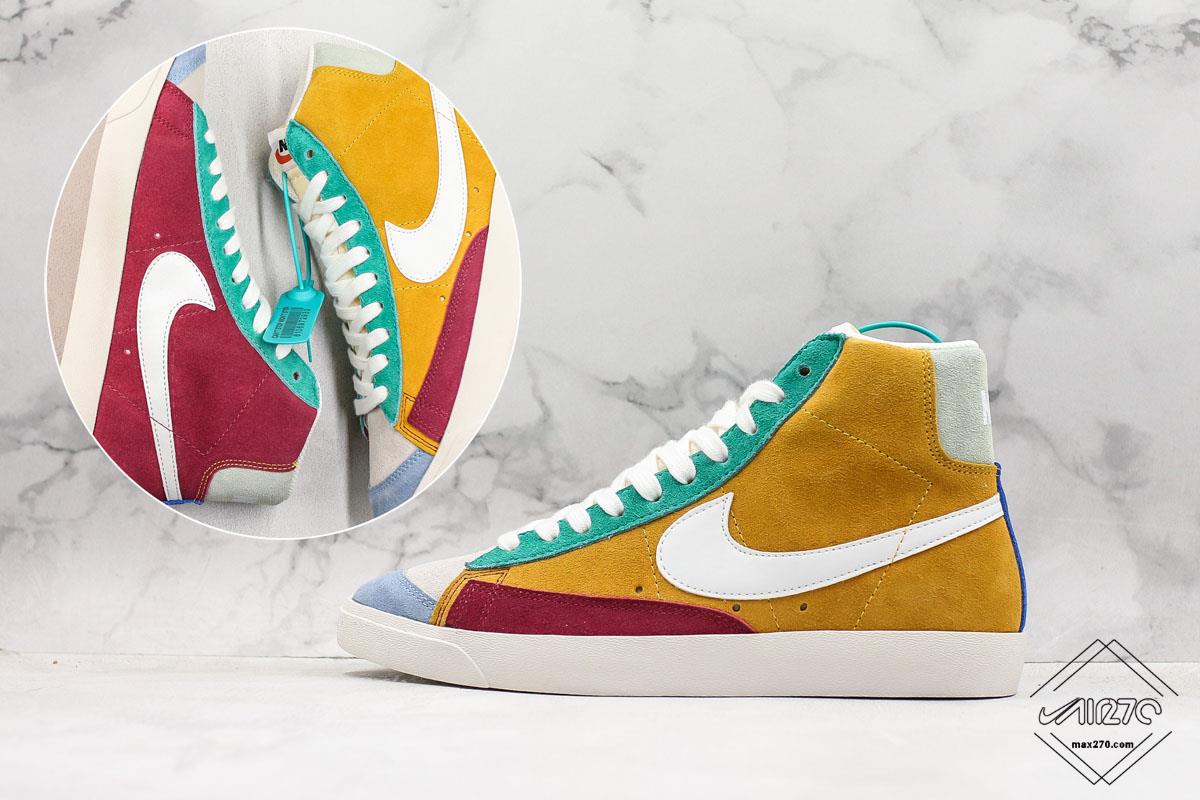 Nike Blazer Mid 77 Vintage Multi-Suede Noble Red/Kinetic Green مرر