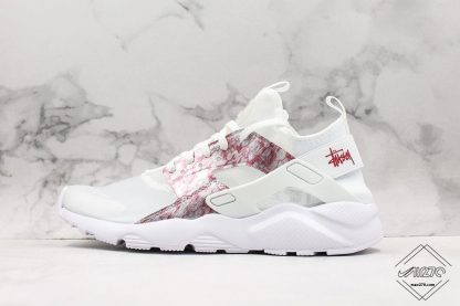 Nike Air Huarache 4 Run Suede Grey Pink-White