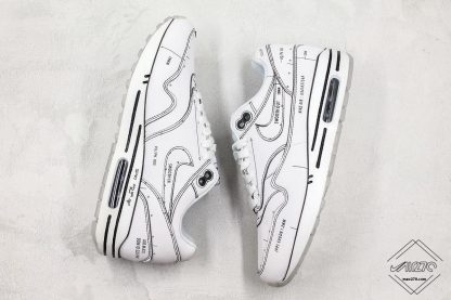 Nike Air Max 1 Sketch To Shelf Tinker White Schematic shoes