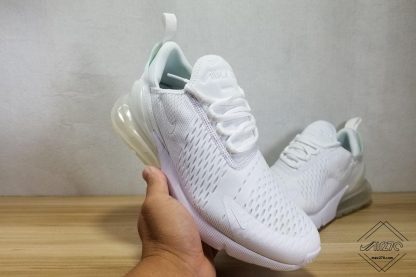 Nike Air Max 270 Triple White on hand