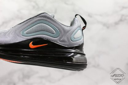 Nike Air Max 720 Cool Grey Bright Crimson swoosh