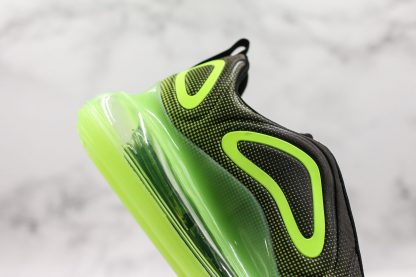 Nike Air Max 720 Neon Black Bright Green close look