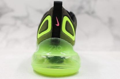 Nike Air Max 720 Neon Black Bright Green heel