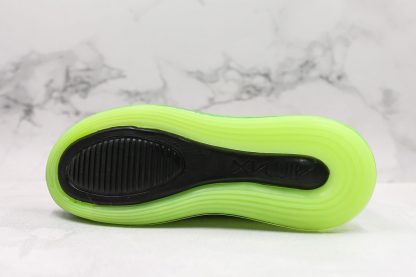 Nike Air Max 720 Neon Black Bright Green sole