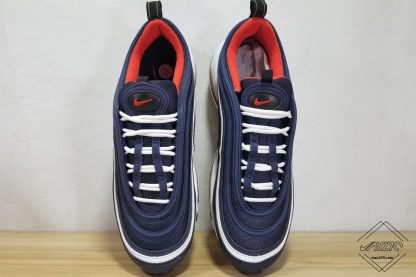 Nike Air Max 97 Midnight Navy Habanero Red front look