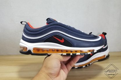 Nike Air Max 97 Midnight Navy Habanero Red sneaker