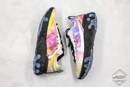 Nike React Element 55 Tie-Dye white swoosh