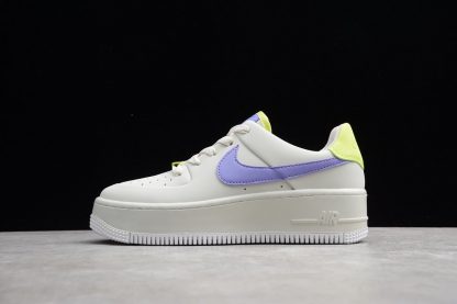 W Nike Air Force 1 Sage Low Sail Medium Violet lateral side
