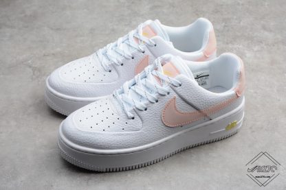 W Nike Air Force 1 Sage Low White Pale Pink shoes