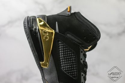 Jordan Mars 270 DMP Black Metallic Gold heel