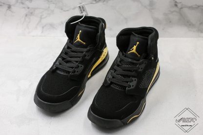 Jordan Mars 270 DMP Black Metallic Gold tongue