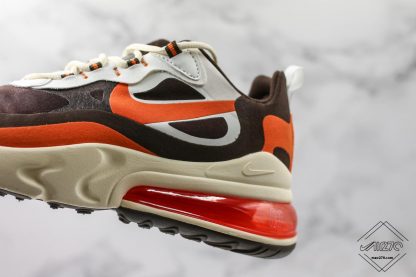 Lifestyle Nike Air Max 270 React brown orange shoes