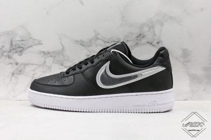 Nike Air Force 1 Low Oversized Swoosh Black White