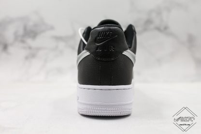 Nike Air Force 1 Low Oversized Swoosh Black White heel