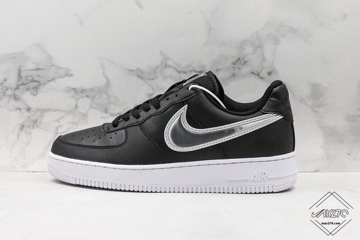 nike air force 1 white black swoosh