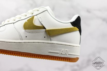 Nike Air Force 1 Vandalized Sail gold swoosh