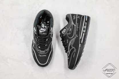 Nike Air Max 1 Tinker Black Schematic sneaker